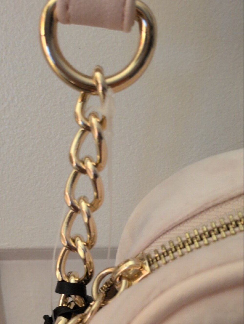 Juicy Couture Light Pink Velvety Embroidered Crest Crossbody Bag - Picture 6 of 13